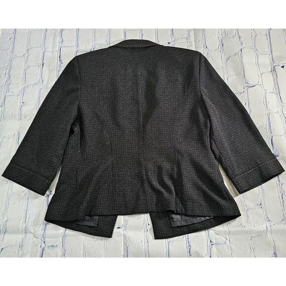 Plaza South Black Suit Jacket Blazer WOMENS SIZE 12P - Picture 2 of 7